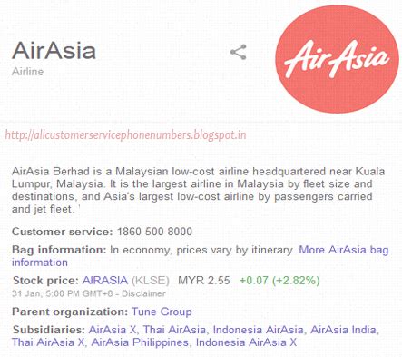 airasia contact phone number